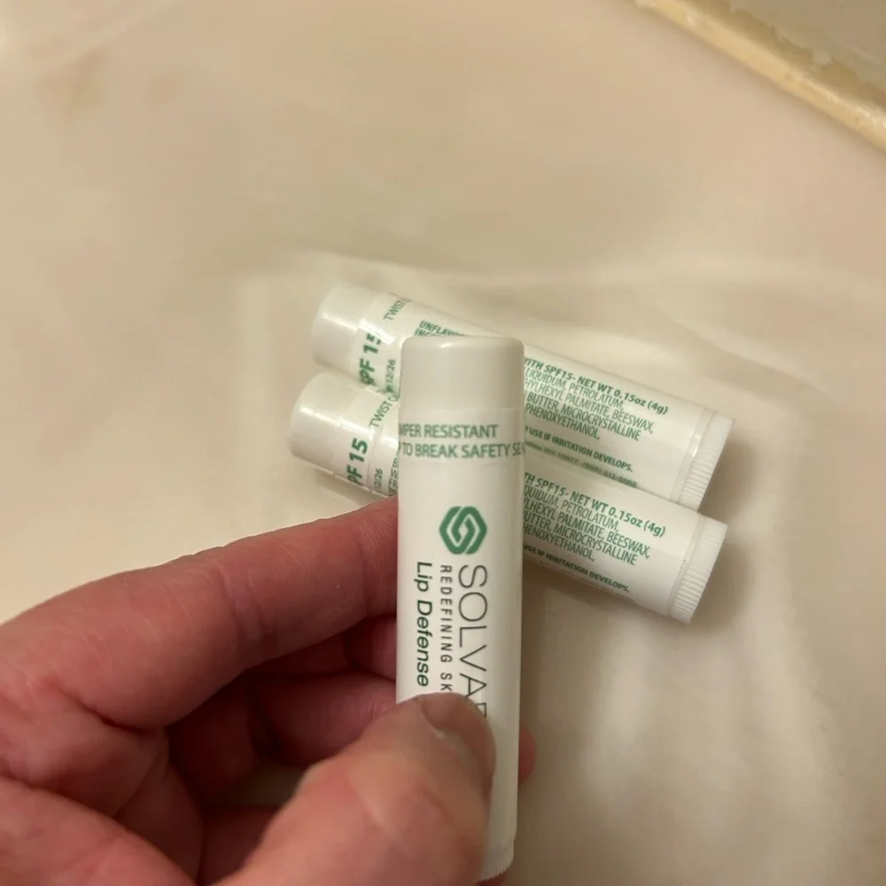 SOLVADERM Lip Defense SPF 15 Lip Balm BUNDLE OF 3